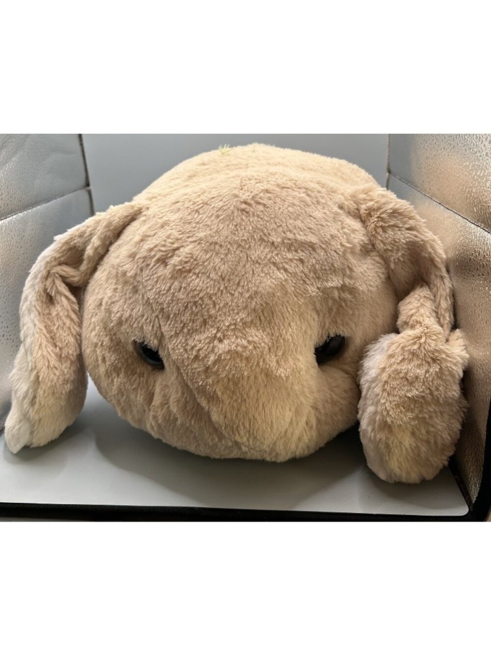 Amuse Pote Usa Loppy Carmel Tan Brown Bunny Rabbit Lay Down Mochi Plush READ!